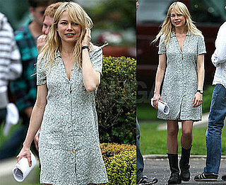 Photos of Michelle Williams on the Set of Blue Valentine in Pennsylvania
