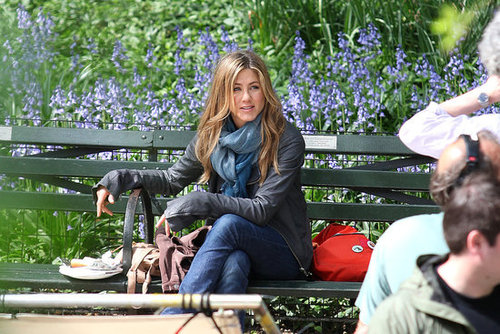 Photos of Jennifer Aniston and Jason Bateman on the Set of The Baster in NYC