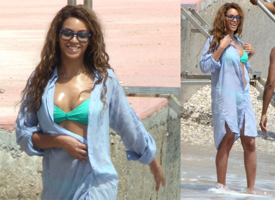 Beyonce in Bikini in Nice