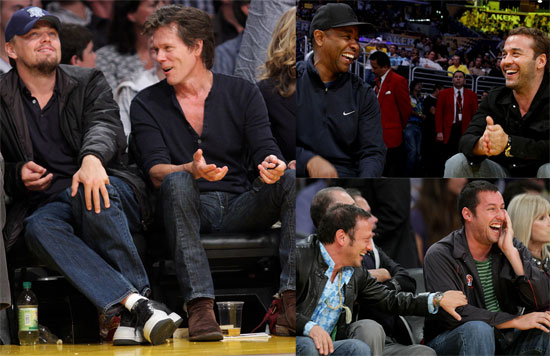 Leo at the Lakers Game