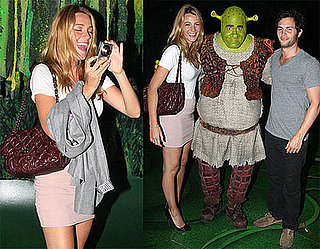 Photos of Blake Lively and Penn Badgley at Shrek the Musical on Broadway