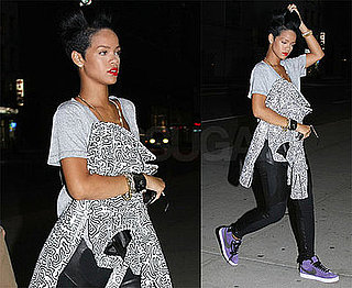 Photos of Rihanna in NYC, Rumored to Kiss Boy at Strip Club