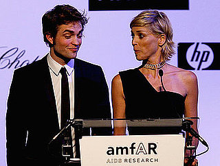 Photo of Robert Pattinson and Sharon Stone at amfAR Gala in Cannes