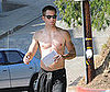 Photo Slide of Chris Pine Shirtless in LA