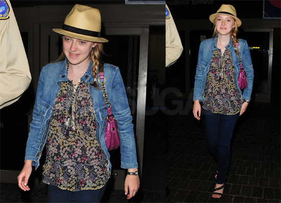 Dakota Fanning at LAX