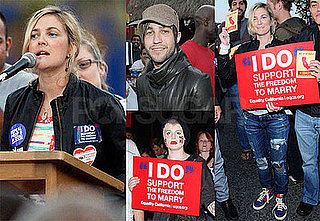 Photos of Drew Barrymore, Pete Wentz, Kelly Osbourne at a Prop 8 Rally in LA