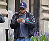 Slide Photo of Leonardo DiCaprio Walking in NYC with his Phone