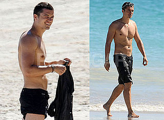 Photos of Orlando Bloom Shirtless on the Beach