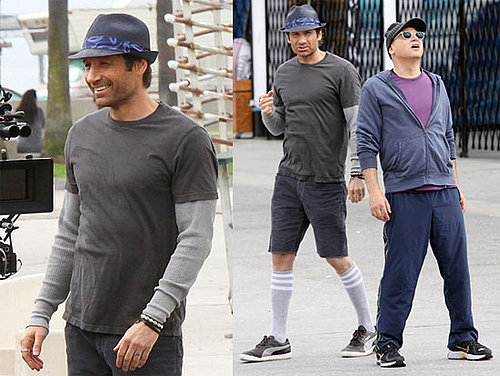 Photos of David Duchovny On the Set of Californication in LA