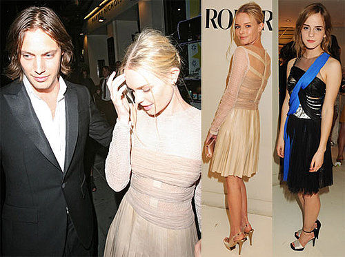 Photos of Kate Bosworth, James Rousseau and Emma Watson at a Private Rodarte Dinner in London