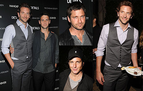 Photos of Bradley Cooper, Justin Bartha, Gerard Butler at a Screening of The Hangover in NYC