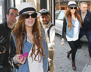 Photos of Lindsay Lohan, Who's Rumored to Be Getting a Job With Ungaro, in Paris
