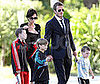 Photos of David and Victoria Beckham With Their Sons Romeo, Cruz, and Brooklyn Arriving in France