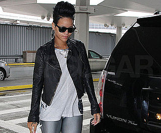 Photo Slide of Rihanna at NYC's JFK Airport