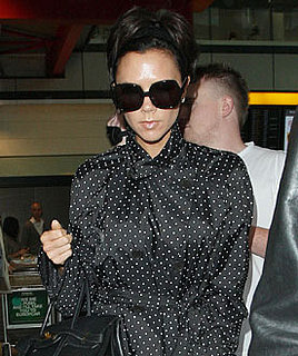Photos of Victoria Beckham in London Wearing Sheer Top