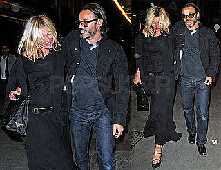 Photos of Kate Moss and Mario Sorrenti Leaving London's J Sheekey