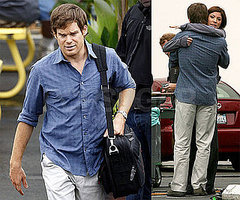Photos of Michael C. Hall Filming Dexter Season Four