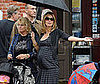 Slide Photo of Pregnant Heidi Klum Walking in NYC With An Umbrella