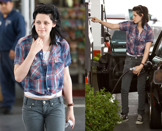 Kristen Stewart Pumping Gas
