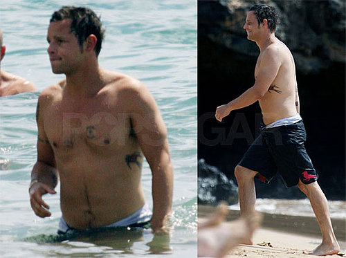 Photos of Shirtless Justin Chambers with Keisha at Beach in Hawaii