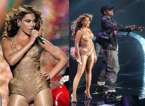 Beyonce and Jay-Z on Stage 