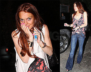 Photos of Lindsay Lohan in LA, Dying Her Hair Darker