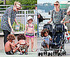Photos of Pregnant Heidi Klum with Kids Henry, Johan and Leni Playing in NYC