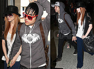 Photos of Pete Wentz and Ashlee Simpson at JFK and LAX Amid Rumors of Fall Out Boy Breakup