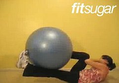 Get on the Ball: Bicycle Crunch