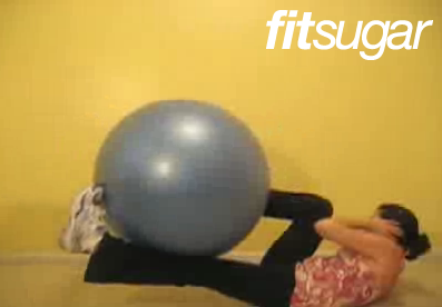 Get on the Ball: Bicycle Crunch
