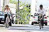 Reese Witherspoon and Jake Gyllenhaal Riding Bikes in Italy