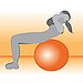 Upper Abs: Crunches on Exercise Ball 