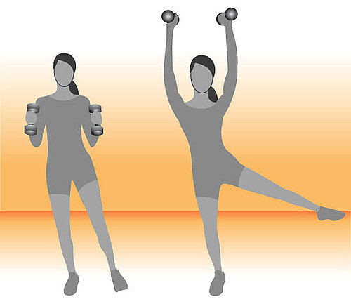 Multitasking Move: Side Leg With Shoulder Press