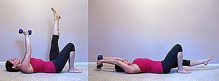 Multitasking Move: Dying Bug With Dumbbells