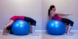 Get on the Ball: Backbend Crunches 