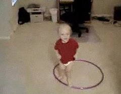 Baby Tries to Hula Hoop Baby Tries to Hula Hoop