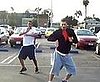 Two Guys Dance to Britney Spears's Circus in a Parking Lot