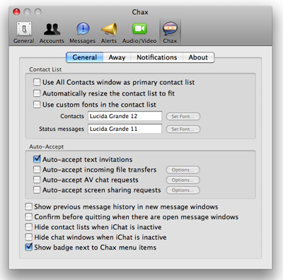 iChat Tip: Chax iChat Tip: Chax
