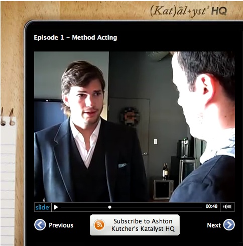 Ashton Kutcher's New Web Show Katalyst HQ Is on the FunSpace App on Facebook