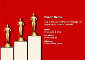 Create Oscar Party Invitations with Pingg