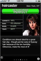Haircaster iPhone App Predicts How Hair-Friendly the Weather Is