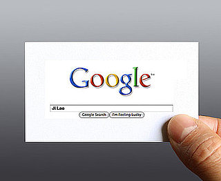Business Card Uses Google Search Interface