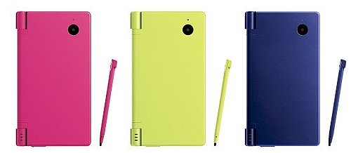 New Nintendo DSi Colors: Pink, Yellow and Blue