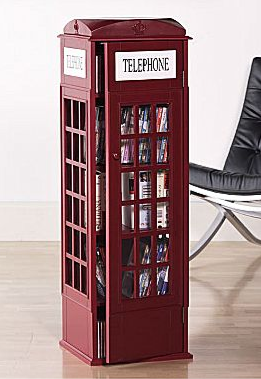 Red Phone Booth Media Cabinet Is $200 From JC Penney