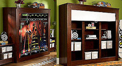 Pottery Barn Projection Screen/Storage Unit