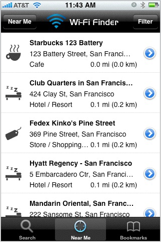 WiFi Finder Is a Free iPhone App That Finds the Nearest Free and Paid WiFi Hotspots