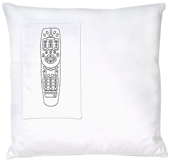 Remote Control Pillow Is a Throw Pillow With Pocket For a Remote