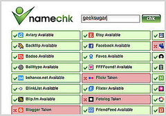 Namechk Tells You If Your Username Is Taken on a Social Networking Site