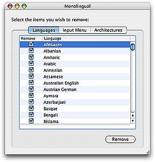 Geek Tip: Free Up Space by Eliminating Extra Language Options With Monolingual Download For Mac