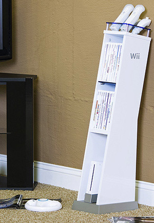 The Wii Tower Gaming Station Organizes Your Wii Paraphernalia
